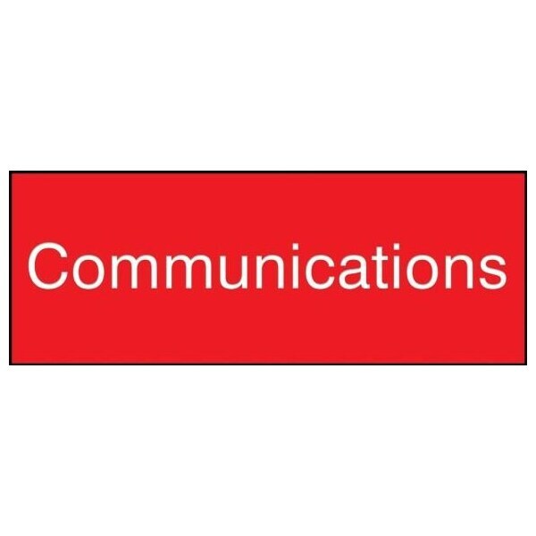 Accuform 8 in W x 3 in H, Engraved Plastic PSG858RD - main